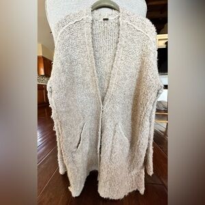 free people tan cardigan